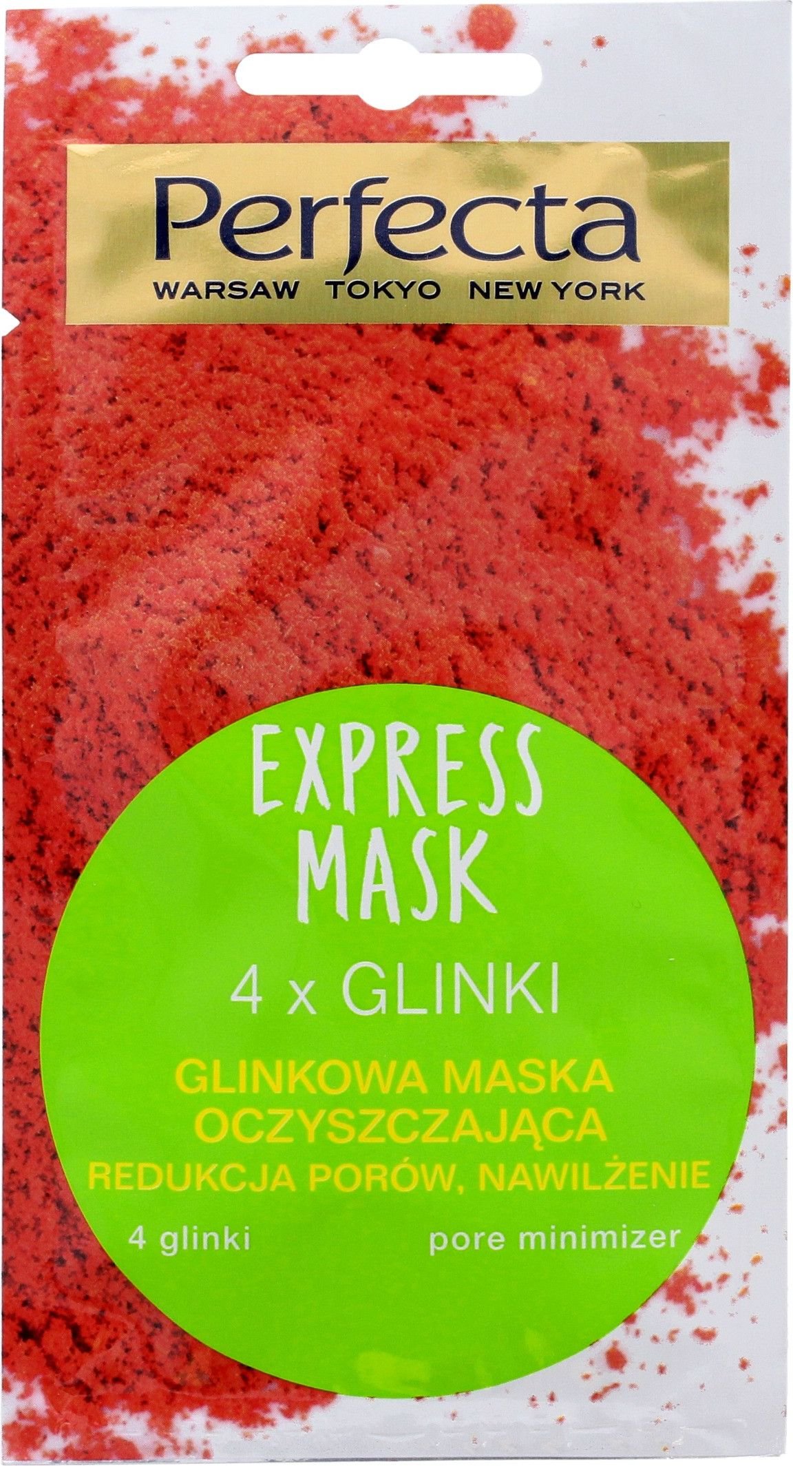Masca de fata Perfecta Express Mask, 4 Argile, 8ml,Curățare