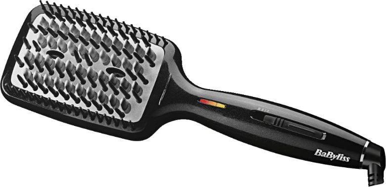 Perie de indreptat BaByliss Liss brush 3D HSB101E ionizanta,45W,ionizantă Putere: 45W,ceramică,3 nivele, Negru