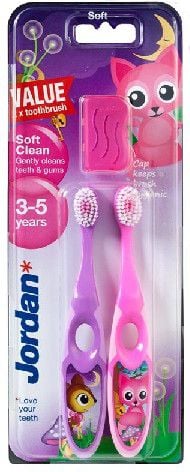 Periuța de dinți Duo Soft Clean pentru copii (3-5 ani) 1 soft-op 2p