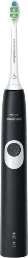 Periuta de dinti sonica electrica Philips Sonicare ProtectiveClean HX6800/63, 62000 miscari/minut, 1 mod de curatare, 2 intensitati, senzor presiune, functie BrushSync, 1 cap de periere, Negru cu alb