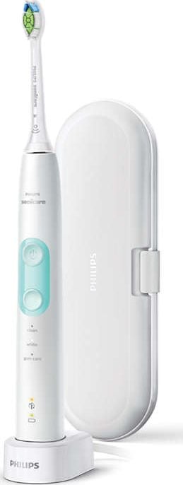 Periuta de dinti sonica Philips Sonicare Protective Clean HX6857/28, Pentru adulti, Reîncărcabil, Cu un senzor de forță de presiune,Durata de viata a bateriei 80 de minute
