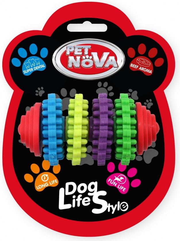 Noua jucărie pentru animale de companie Denttoy Pet Nova TPR cu o lungime de 8 cm