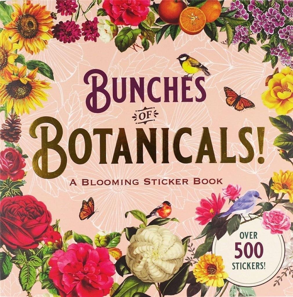 Cartea cu autocolante botanice Peter Pauper Press 500 buc