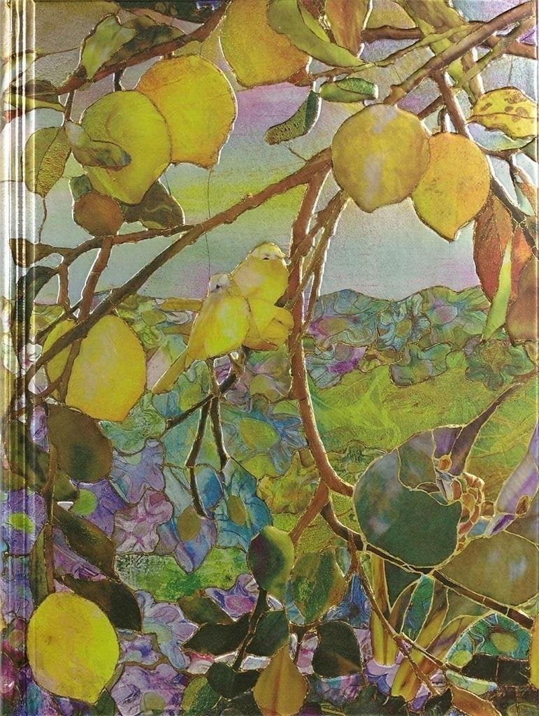 Peter Pauper Press Notebook Cusut Tiffany Lemon Tree