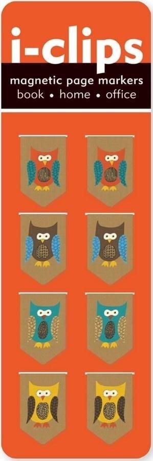 Semn de carte magnetic Peter Pauper Press Owls