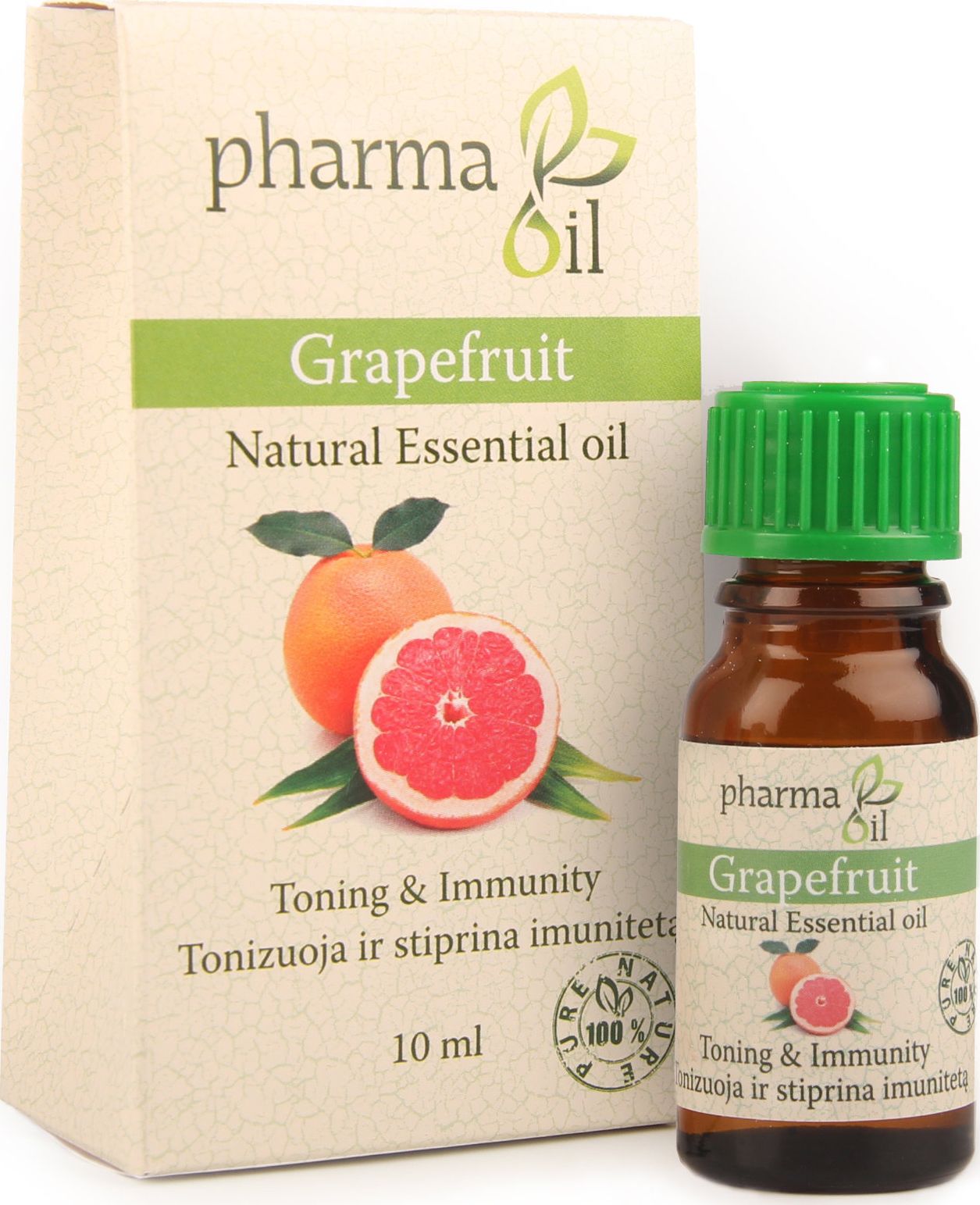 Pharma Oil Natūralus greipfrutų etherinis aliejus Pharma Oil 10 ml