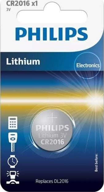 Philips Baterie Blister CR2016 75 mAh 1 buc.