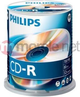CD-R Philips 52X, 700Mb, 100 buc