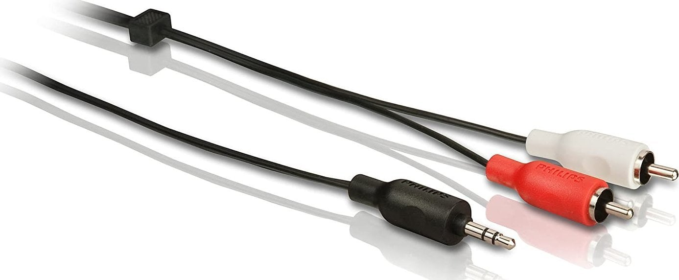 Philips Jack 3,5 mm - cablu RCA (Cinch) x2 3m negru (Phil-SWA2520W/10)