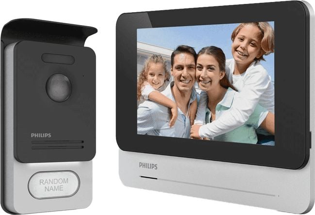 Philips Philips WelcomeEye Touch, Kit videointerfon, Mâini libere, Color, LCD 7 Touch, Meniu OSD, Control porți, RF,531101