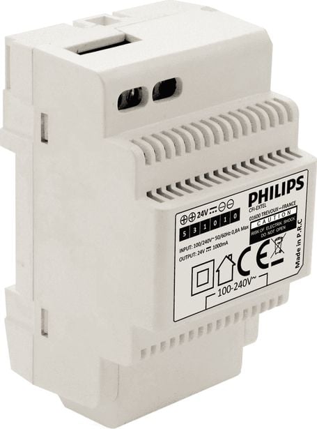 Philips Philips WelcomeEye Transformator modular de putere pentru sisteme de interfon video 230 V AC/24 V DC, instalare ușoară și rapidă naty,531110