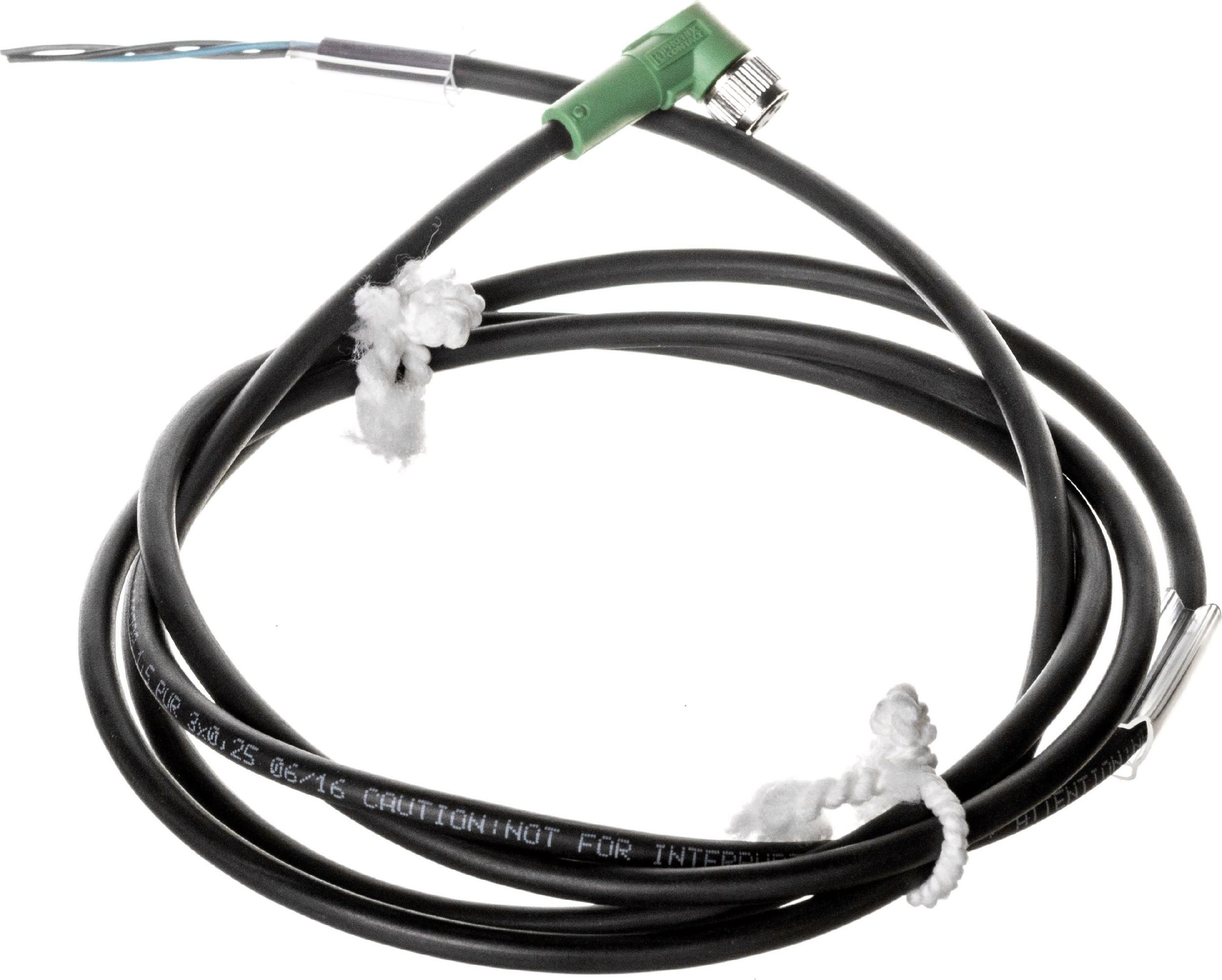 Cablul senzorului 3P 1.5m capătul liber al fantei înclinat M8 (1669738)