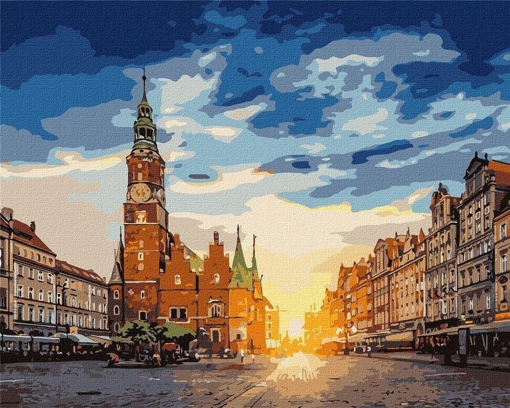 Pictură după numere - Charming Wroclaw 40x50cm