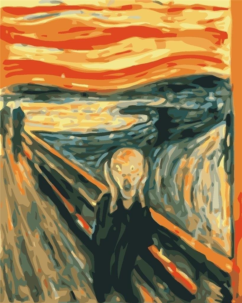 Pictură după numere - Rama Scream 40x50