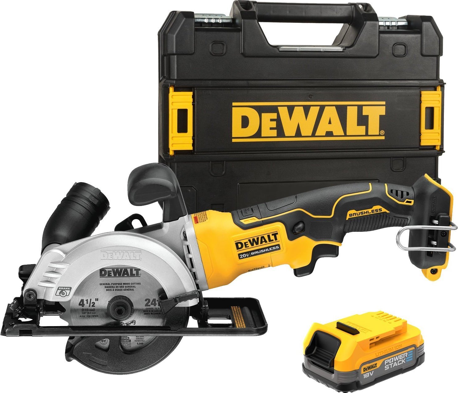 Ferăstrău circular Dewalt DCS571E1T 18V 115mm