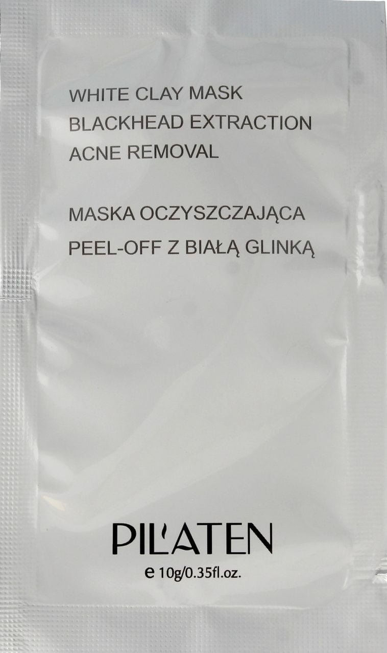 Masca de fata peel-off cu argila alba, Pilaten, 10 g