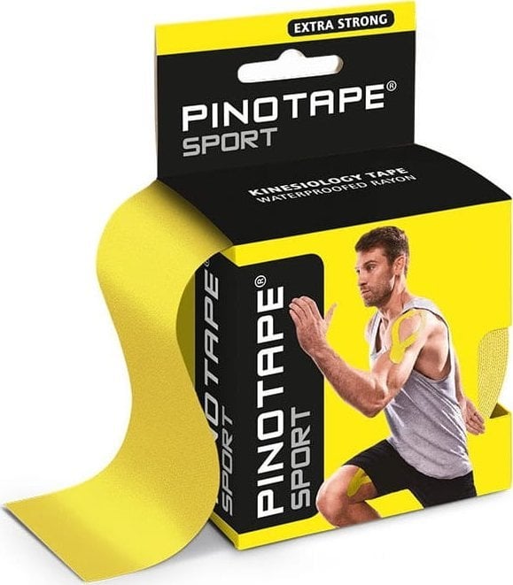 Pino PINOTAPE SPORT Bandă rezistentă impermeabilă 5 cm x 5 m Galben