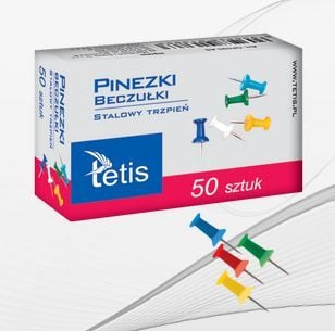 Pioneze, Tetis, Multicolor, 50 bucati