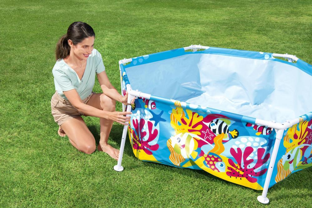 Piscina Bestway Steel Pro UV Careful, Splash-in-Shade Play Pool, 1.83m x 51cm