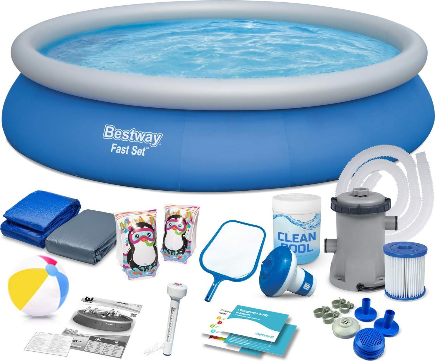 Piscina de expansiune Bestway Set rapid 457 cm 17 în 1 (57313)