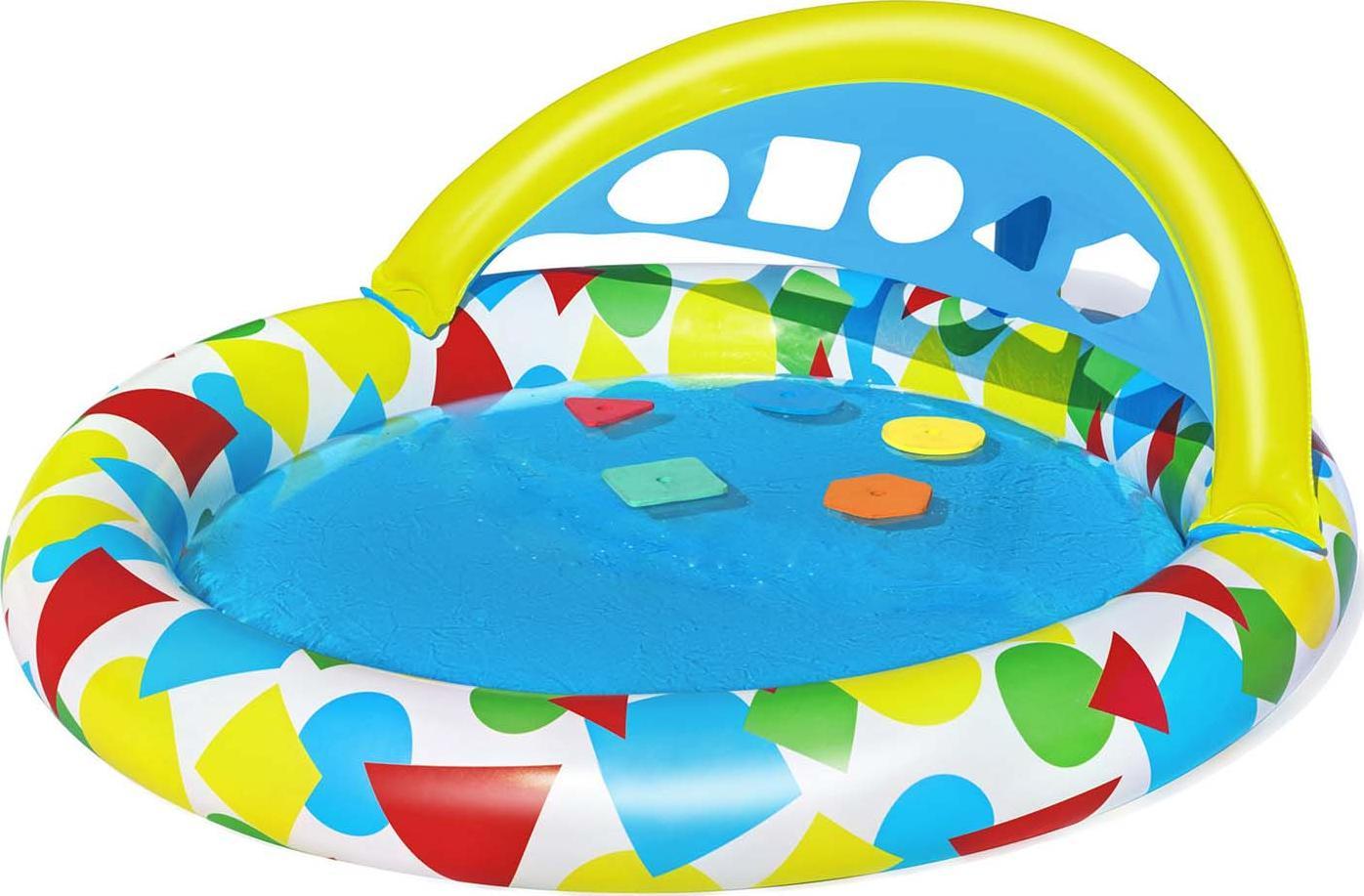 Piscina gonflabila pentru copii Bestway, Splash & Learn Kiddie Pool, 1.20m x 1.17m x 46cm