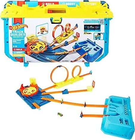 Pista masinute Track Builder Turbojet Launcher, Hot Wheels, +6ani, Multicolor