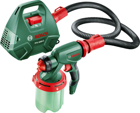 Pistol de vopsit Bosch PFS 3000-2, 650 W, 1000 ml capacitate rezervor, 300 ml/min capacitate pompare, sistem SDS