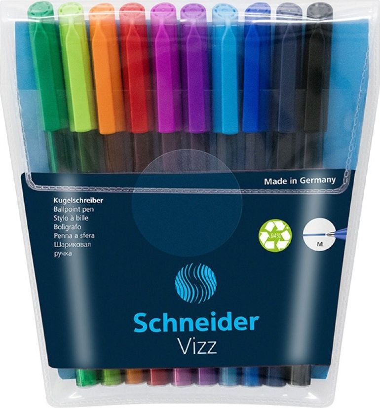 Pix Schneider SCHNEIDER VIZZ, M, 10buc, la cutie, culori asortate