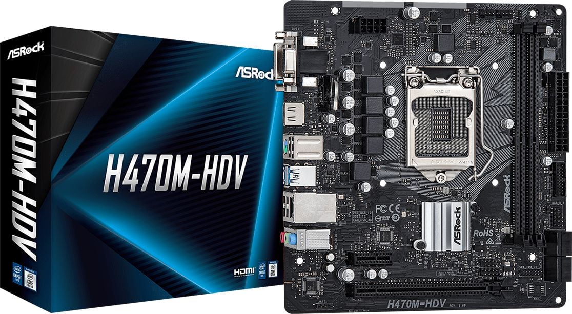 Placa de baza Asrock H470M-HDV Intel LGA 1200 mATX