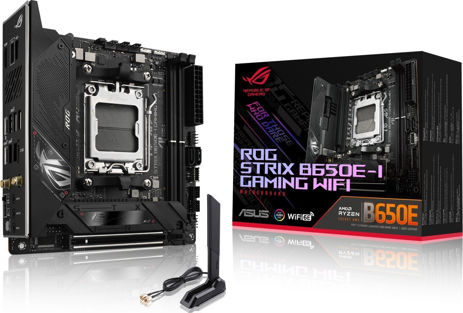 Placa de baza Asus ASUS ROG STRIX B650E-I GAMING WIFI AMD B650 Socket AM5 mini ITX