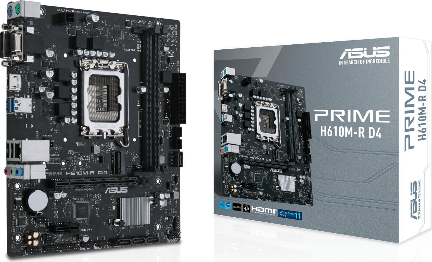 Placa de baza Asus PRIME H610M-R D4