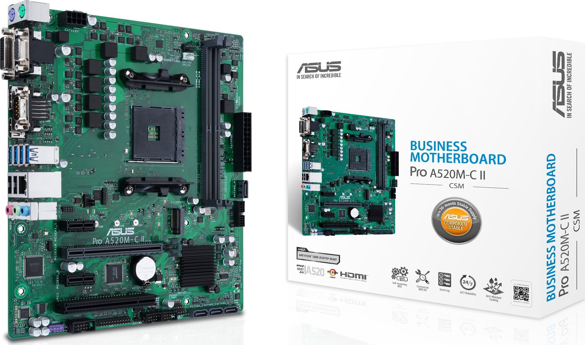 Placa de baza Asus PRO A520M-C II/CSM