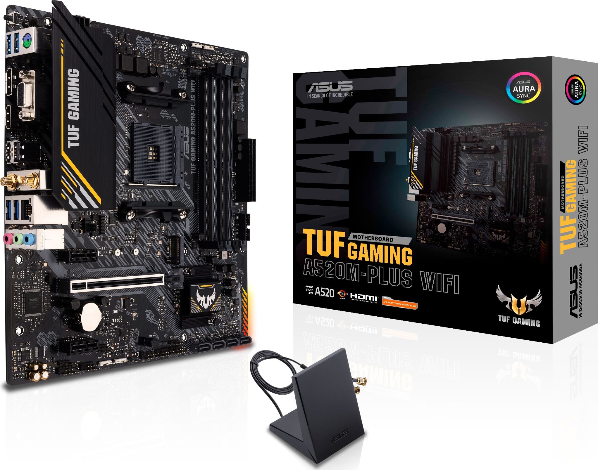 Placa de baza ASUS TUF GAMING A520M-PLUS WIFI, Socket AM4