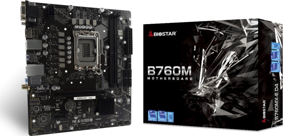 Placa de baza Biostar MB B760 S1700 MATX/B760MX-E D4 BIOSTAR