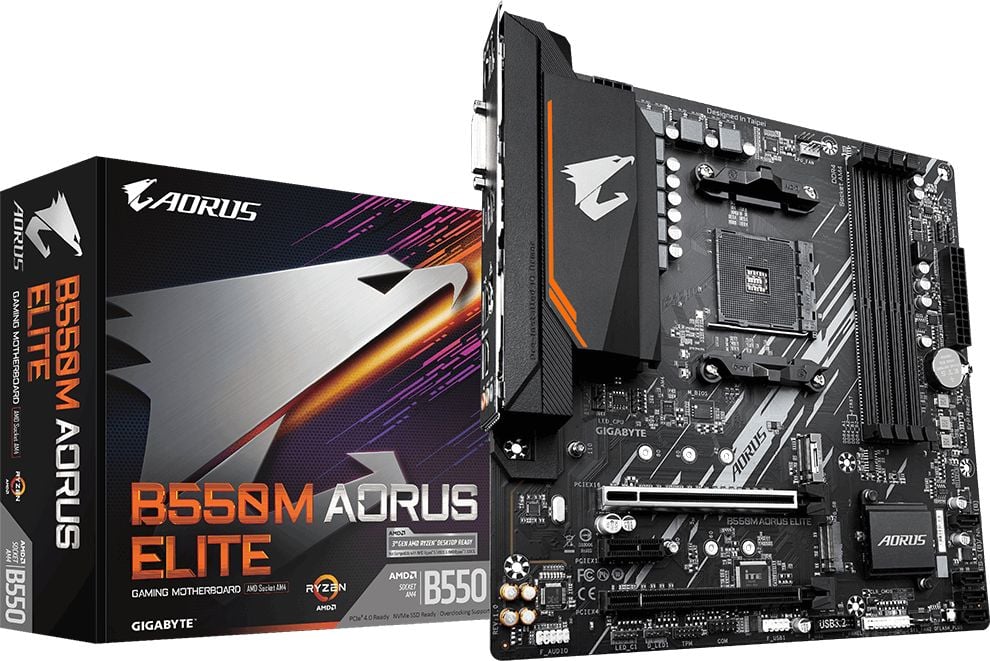 Placi de baza - Placa de baza Gigabyte B550M AORUS ELITE, Socket AM4