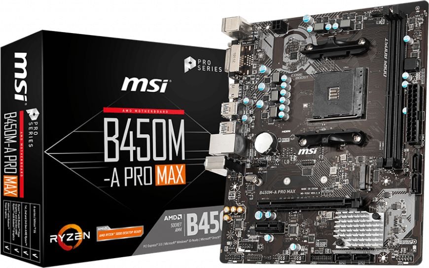 Placa de baza MSI B450M-A PRO MAX