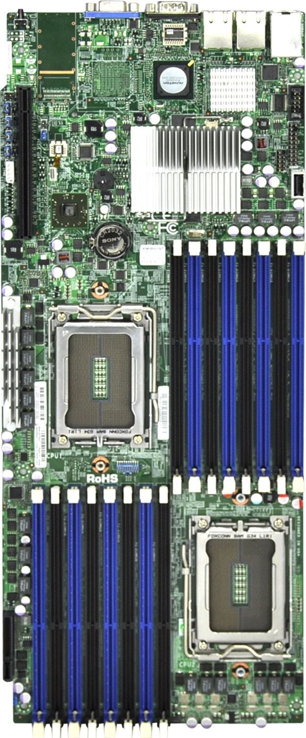 Placi de baza server - Placa de baza Supermicro H8DGT-HF , DDR3 , Sloturi 16