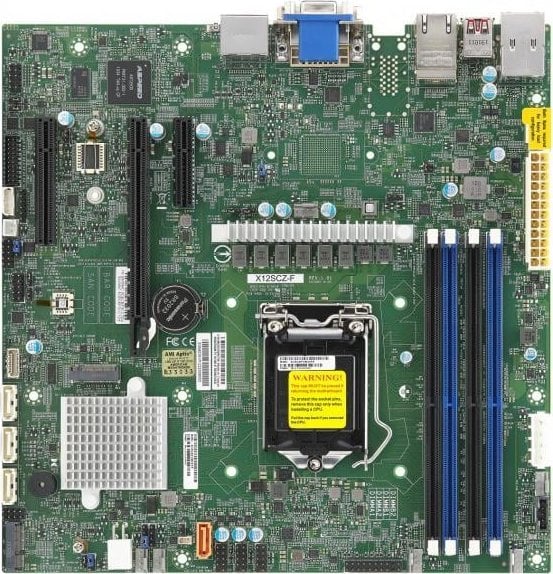 Placa de baza SuperMicro MB Supermicro Intel 1200 X12SCZ-QF-B Q470 Bulk