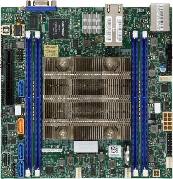 Placă de bază SuperMicro Supermicro X11SDV-4C-TLN2F (Intel Xeon D-2123IT 4C/8T) în vrac