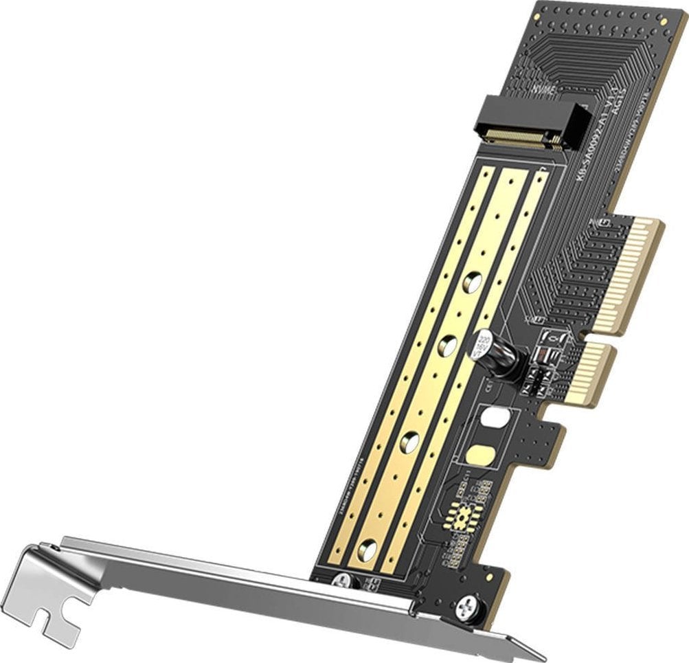 Placă de extensie pentru controler Ugreen, adaptor PCIe 3.0 x4 pentru M.2 NVMe Black (CM302)