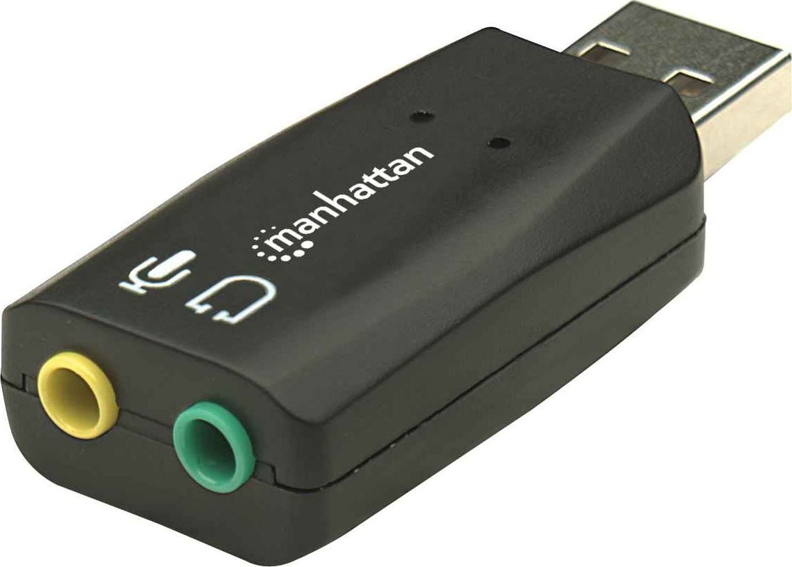 Placi de sunet - Placa de sunet externa Manhattan Hi-Speed USB 3-D, interfata USB, 5.1 canale