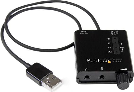 Placi de sunet - Placa de sunet Startech ICUSBAUDIO2D, USB, externa, 96 kHz 