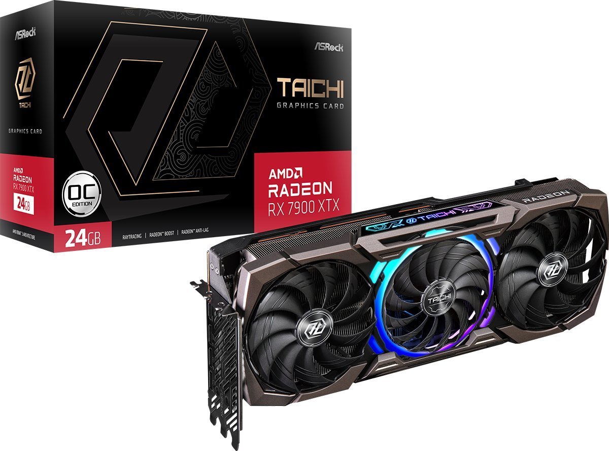 Placă grafică ASRock ASROCK AMD Radeon RX 7900 XTX Taichi 24GB OC GDDR6 384-bit 3xDP 1xHDMI