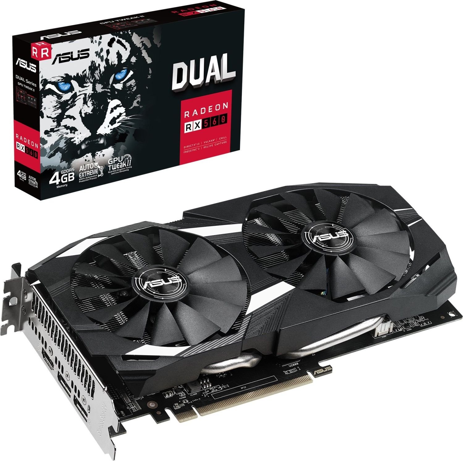 Placă grafică Asus Dual Radeon RX 560 4GB GDDR5 (DUAL-RX560-4G)