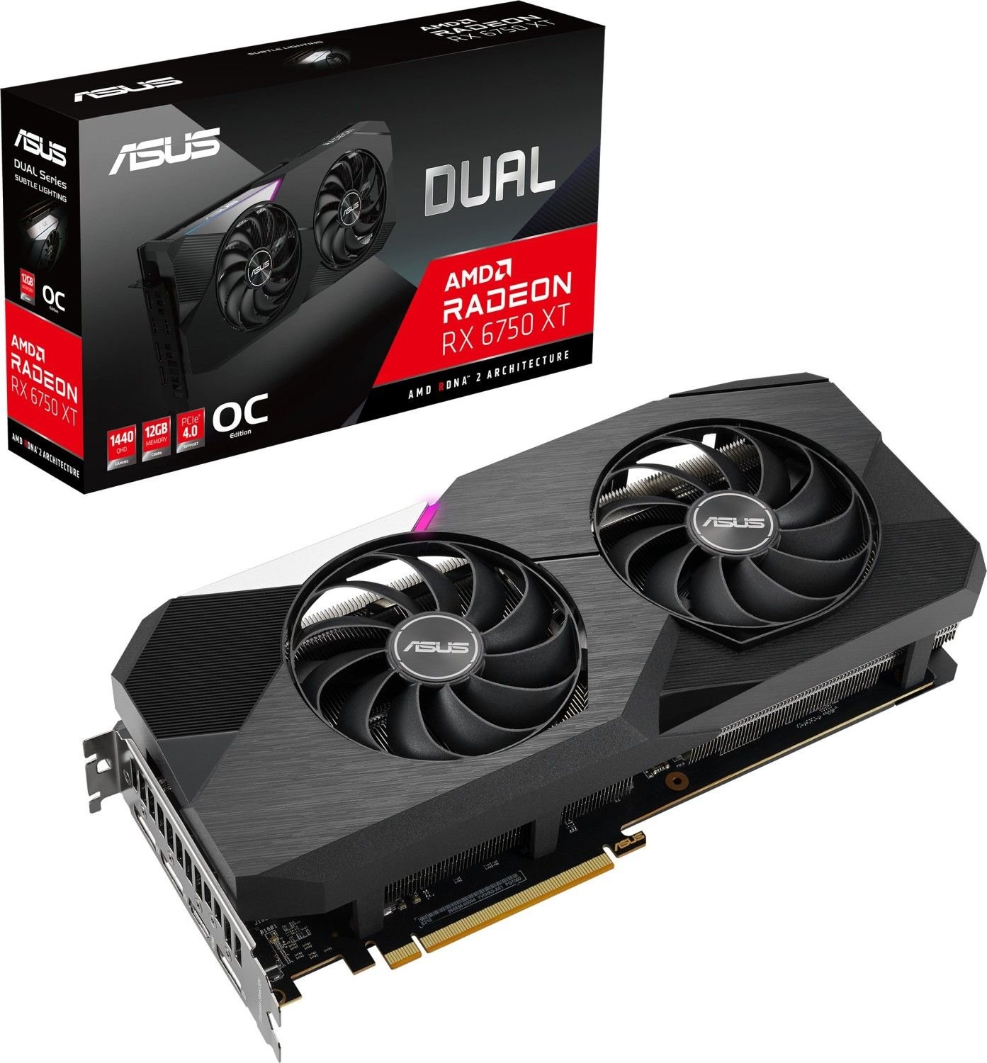 Placă grafică Asus Dual Radeon RX 6750 XT OC 12GB GDDR6 (DUAL-RX6750XT-O12G)