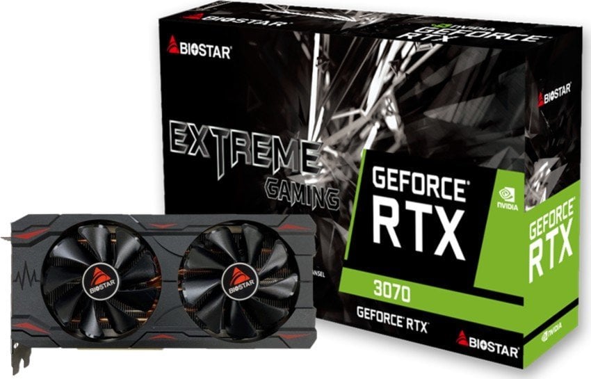 Placă grafică Biostar GeForce RTX 3070 8GB GDDR6 (VN3706RM82)