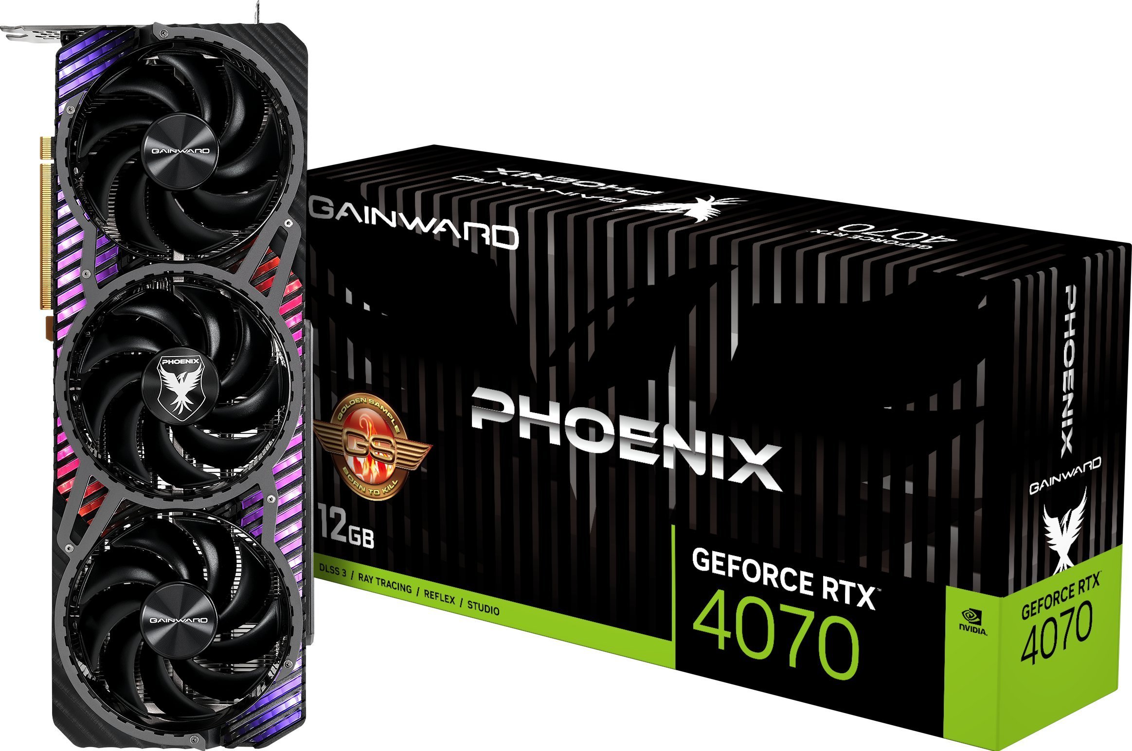 Placă grafică Gainward GeForce RTX 4070 Phoenix GS 12GB GDDR6X (471056224-3857)