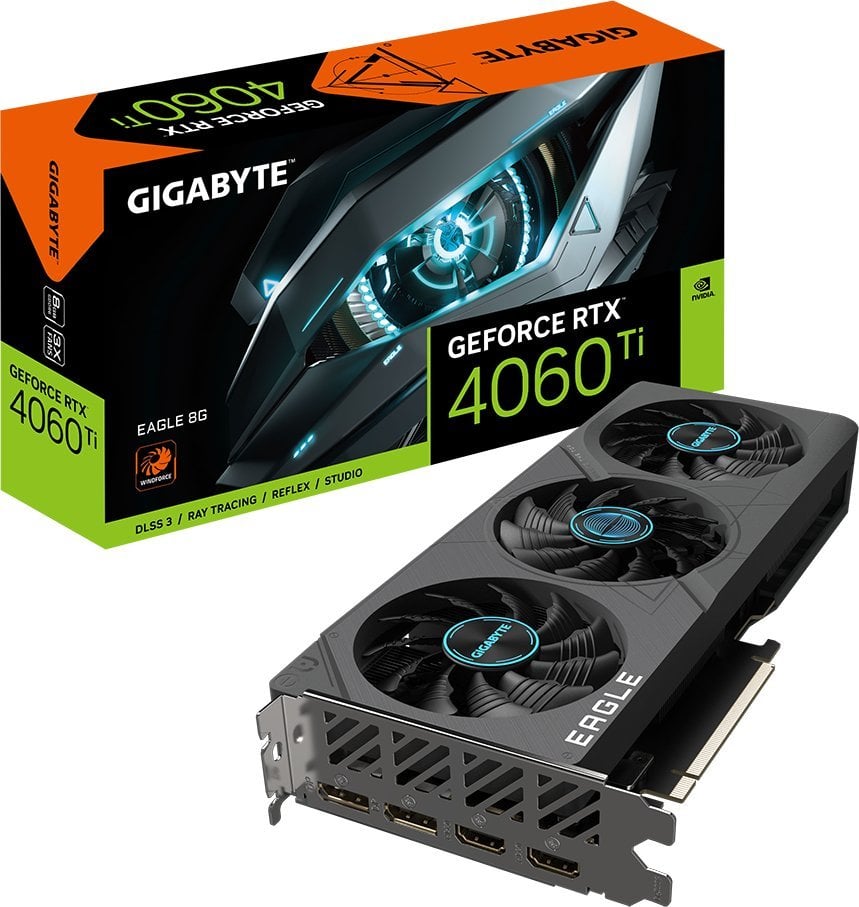 Placă grafică Gigabyte GeForce RTX 4060 Ti Eagle 8GB GDDR6 (GV-N406TEAGLE-8GD)