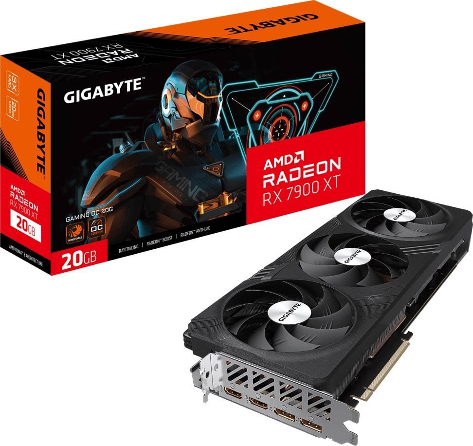 Placă grafică Gigabyte Radeon RX 7900 XT Gaming OC 20GB GDDR6 (GV-R79XTGAMING OC-20GD)