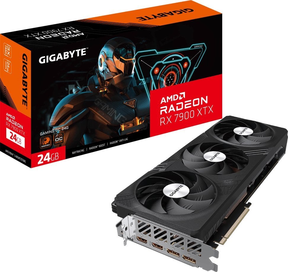 Placă grafică Gigabyte Radeon RX 7900 XTX Gaming OC 24 GB GDDR6 (GV-R79XTXGAMING OC-24GD)